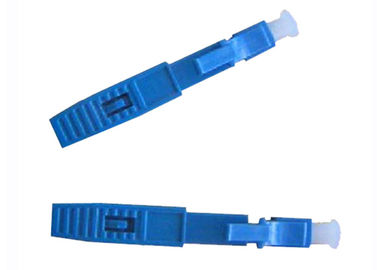 Connecteur de fibre du mode unitaire LC UPC, cables connecteur optiques bleus de fibre