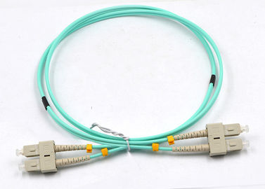 Sc - corde de correction de fibre de duplex de Sc, câble optique de correction de fibre de 10GB OM3 3MM