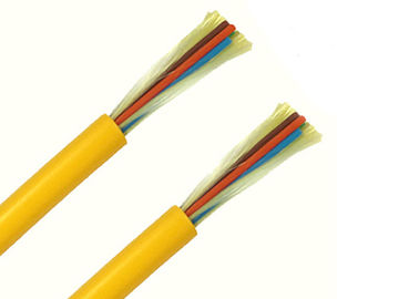 Câble optique d'intérieur de fibre de noyau multi, câble optique de fibre de mode unitaire d'évasion de SM