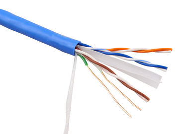 100 couleur bleue de câble de ftp Cat6A de pied pour la tension de la communication numérique 30